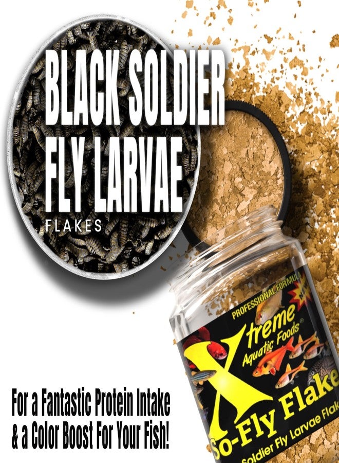 Xtreme Aquatic Foods Xtreme So-Fly Flakes - Sustainable Protein from Black Soldier Fly Larva for Tropical Fish - Eco-Friendly Food, Nutrient-Rich, All-Natural Diet - USA Farm Grown (3.5oz) - Image 4